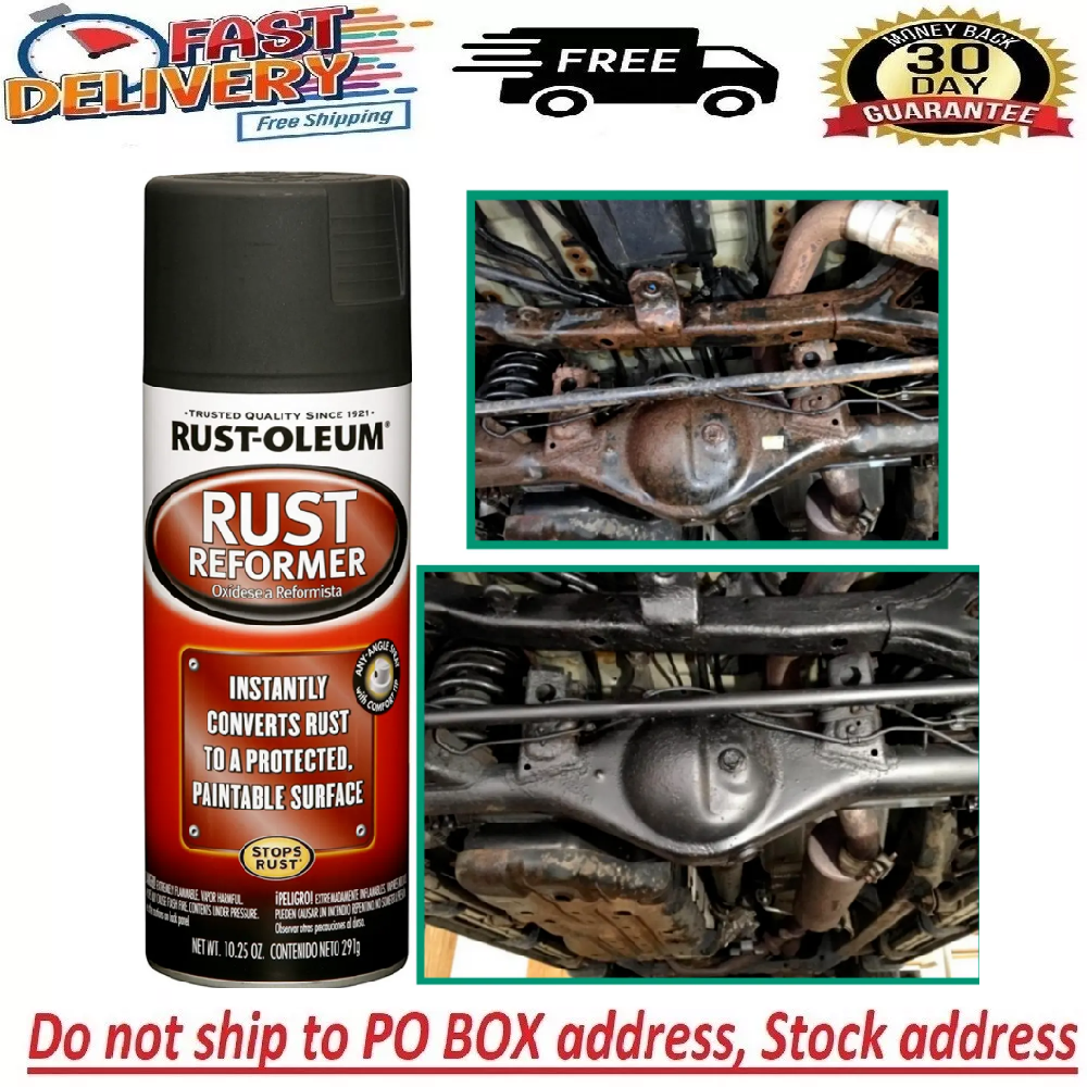 Rust-Oleum Stops Rust Converter Rust Reformer Spray Flat Black Finish 10.25 oz