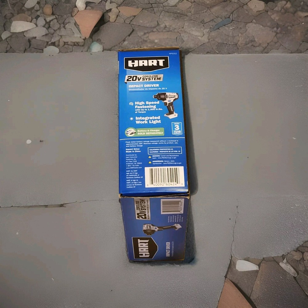 Hart HPID02 20-Volt Cordless Impact Driver (Tool Only) New !!!
