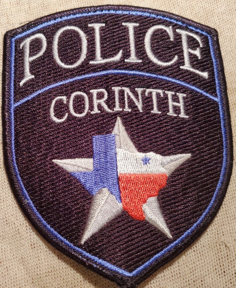 TX Corinth Texas Police Patch