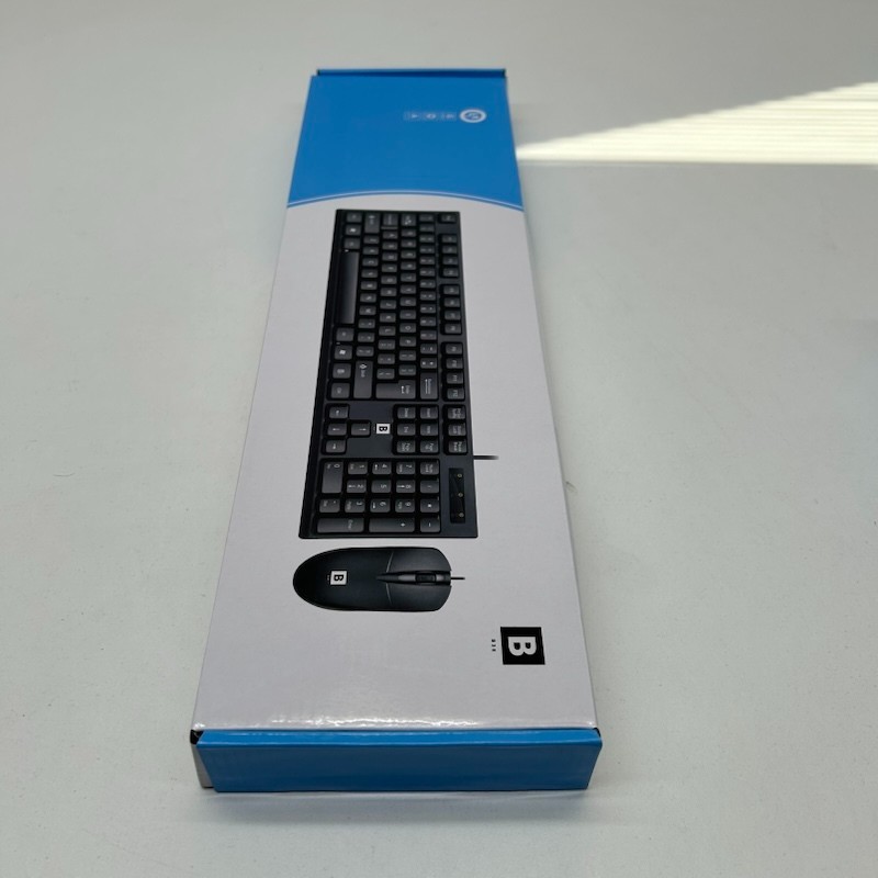 B3E - Wired Keyboard and mouse set - USB - NEW