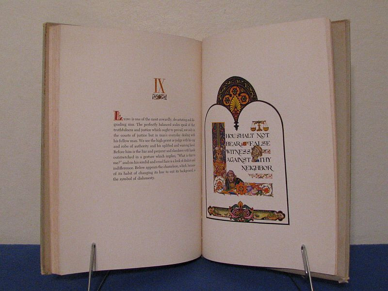 THE TEN COMMANDMENTS ILLUSTRATOR ARTHUR SZYK HC UNCUT PAGES FIRST EDITION 1947 G