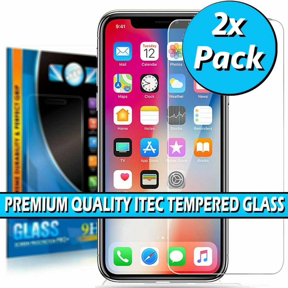 Apple iPhone 16 15 14 Pro Max Plus 13 12 11 Case Tempered Glass Screen Protector