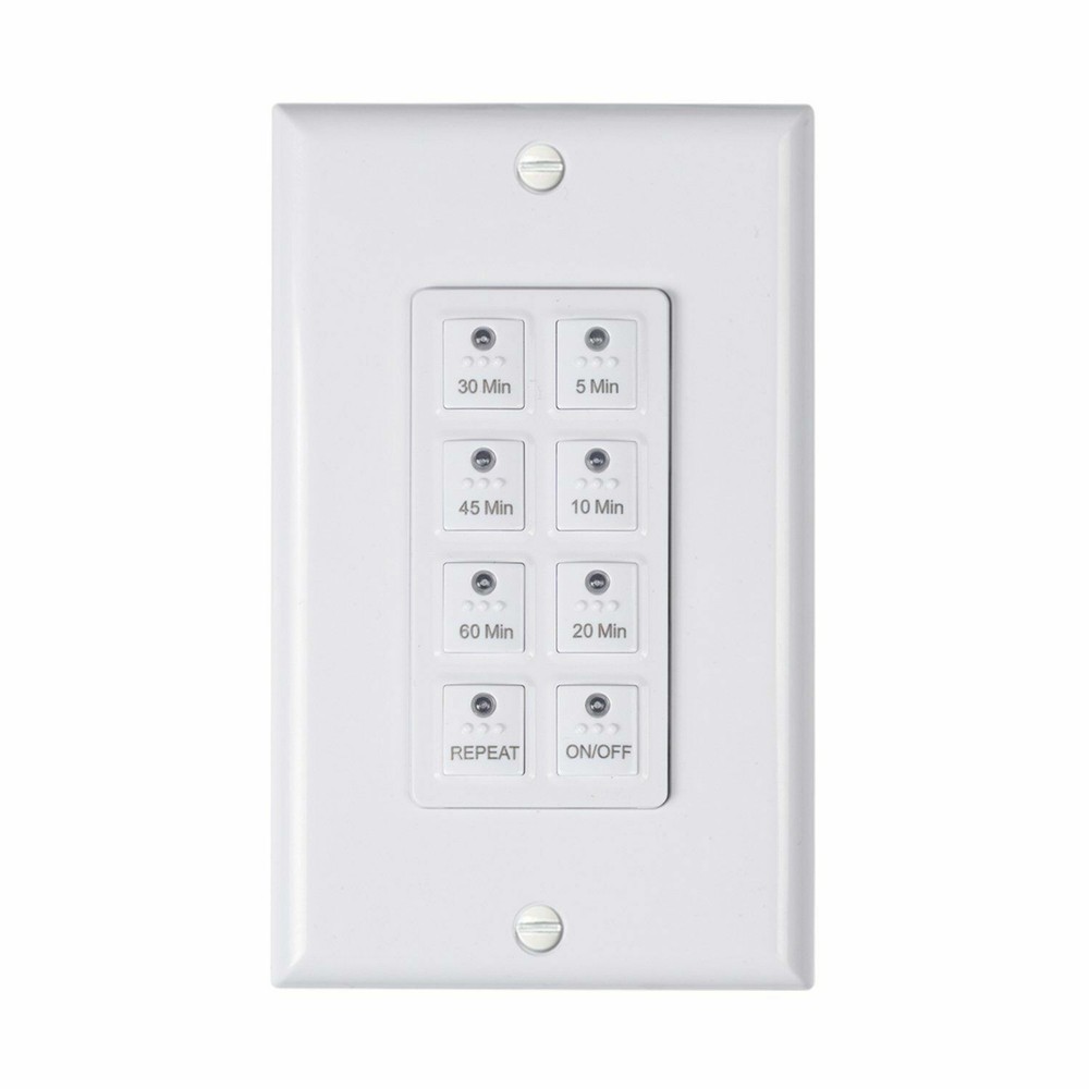 BN-LINK Countdown Digital in-Wall Timer Switch W/ Push Button 5-10-20-30-45-60m