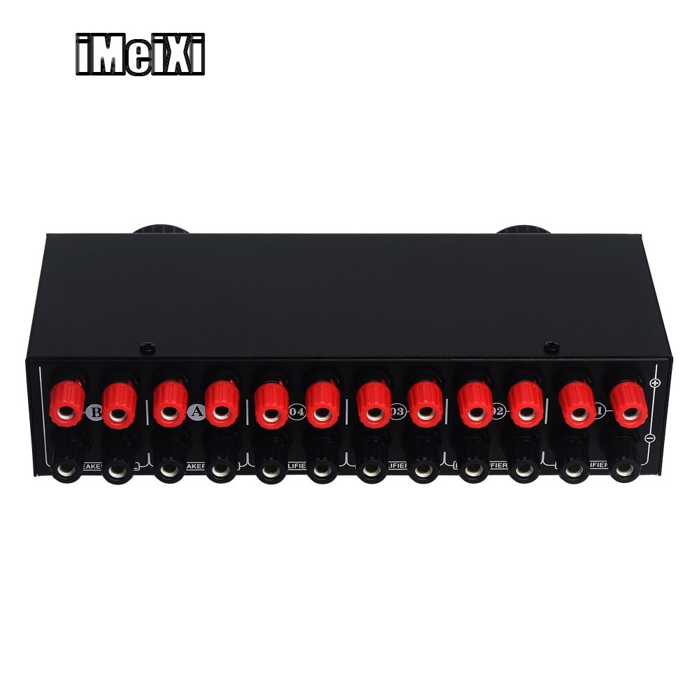 4in 2out/2in 4out Passive Amplifier Speaker Selector Switcher Audio Distributor
