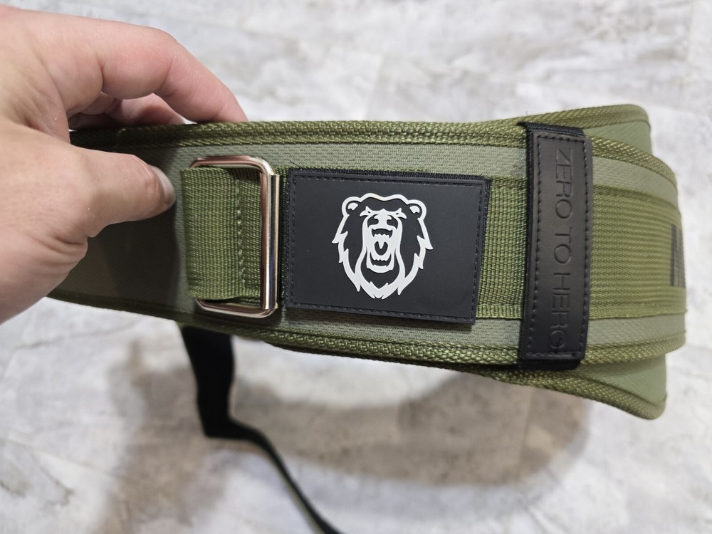 Manueklear Weightlifting Belt Size Medium Olive Green NWOT!!