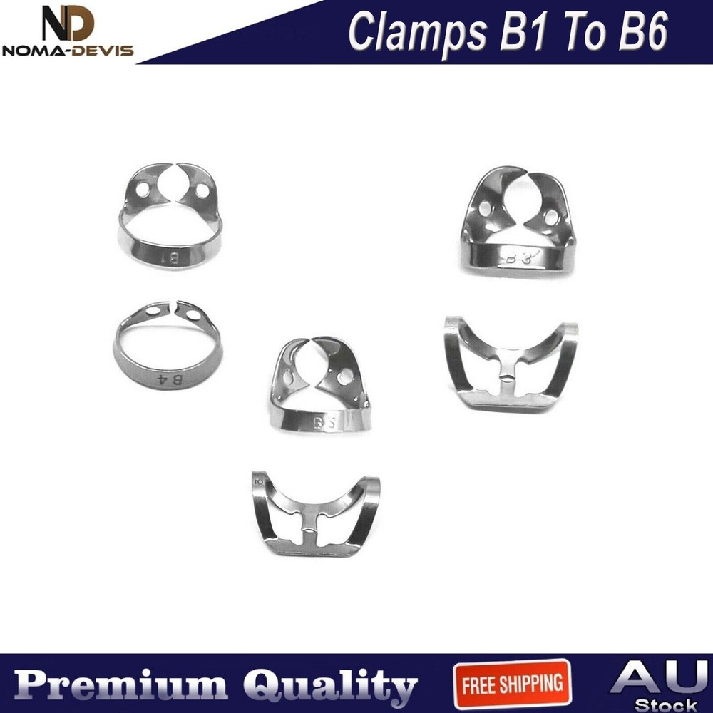 Dental Rubber Dam Clamps Tissue Premolar Retractor Endodontic Tools With Frame