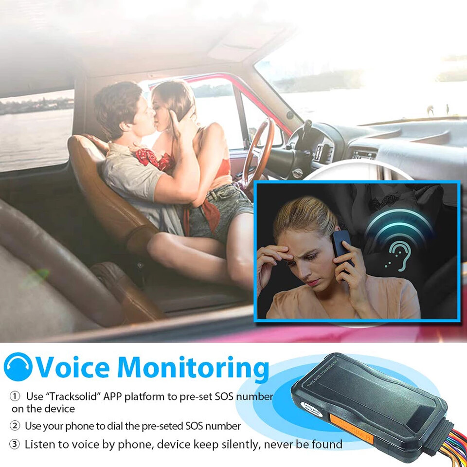 CONCOX GT06E GPS Vehicle Tracker with Microphone Emergency Button Relay included