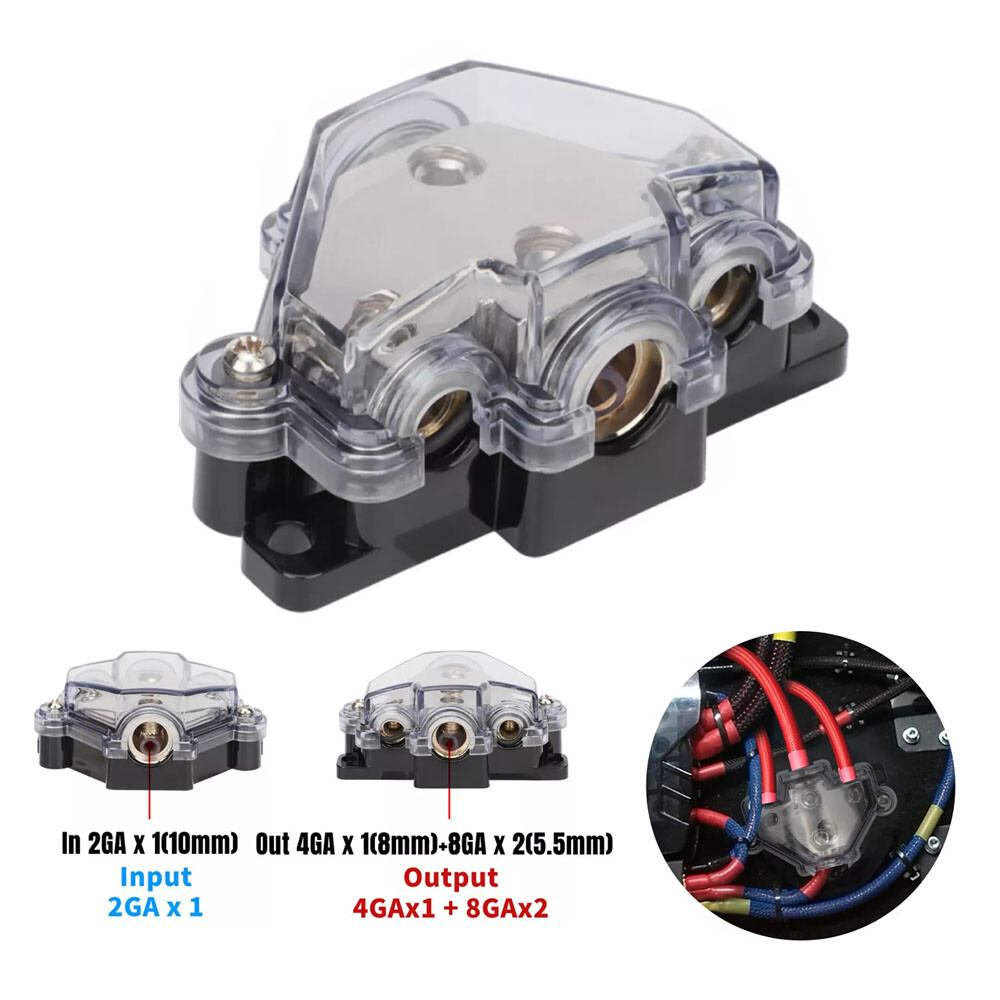 Black Silver Zinc Alloy Distribution Block Comprehensive Protection