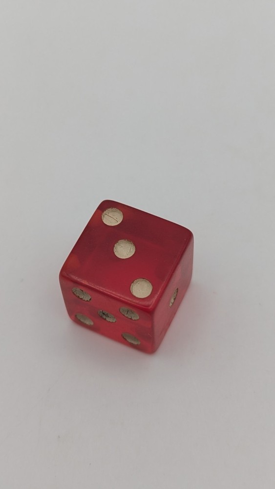 Vintage Cherry Translucent Bakelite Dice