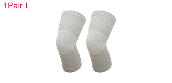 Plush Knee Pads Large Size Gray 1 Pair