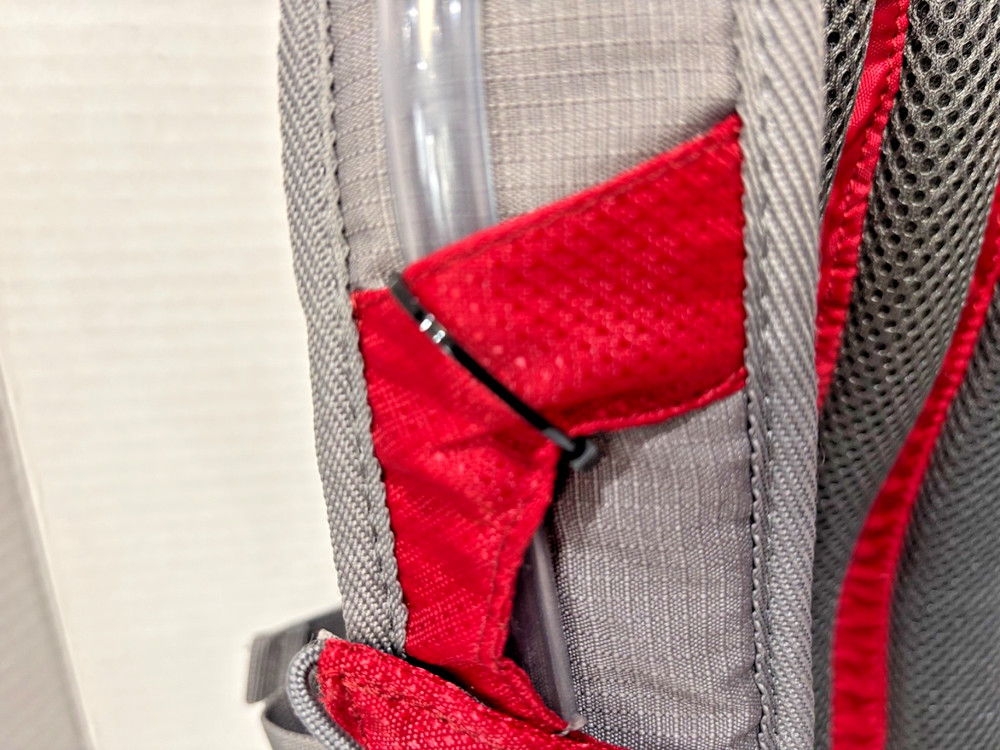 BCG Hydration Backpack Hiking Day Pack Reflective Red Gray New Without Tags