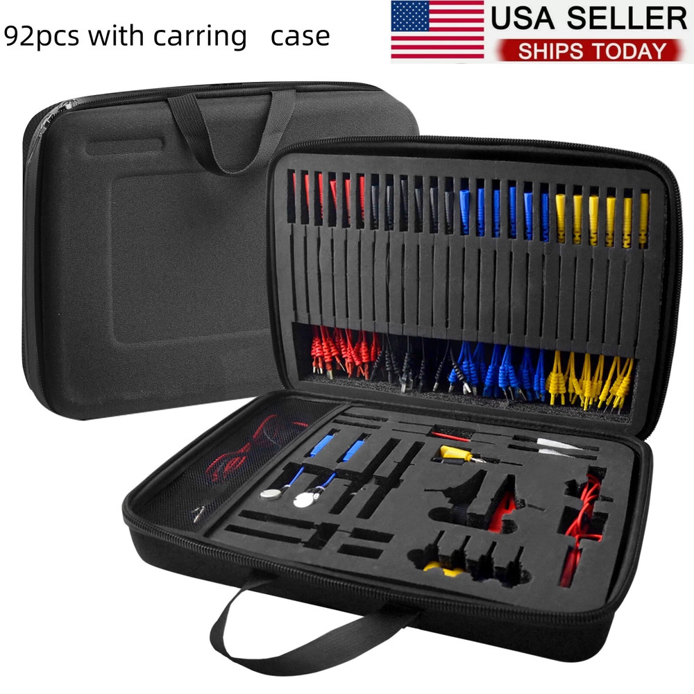 Automotive Multimeter Engine Analyzer & Clip Test Leads kit Probe Wire Break Set