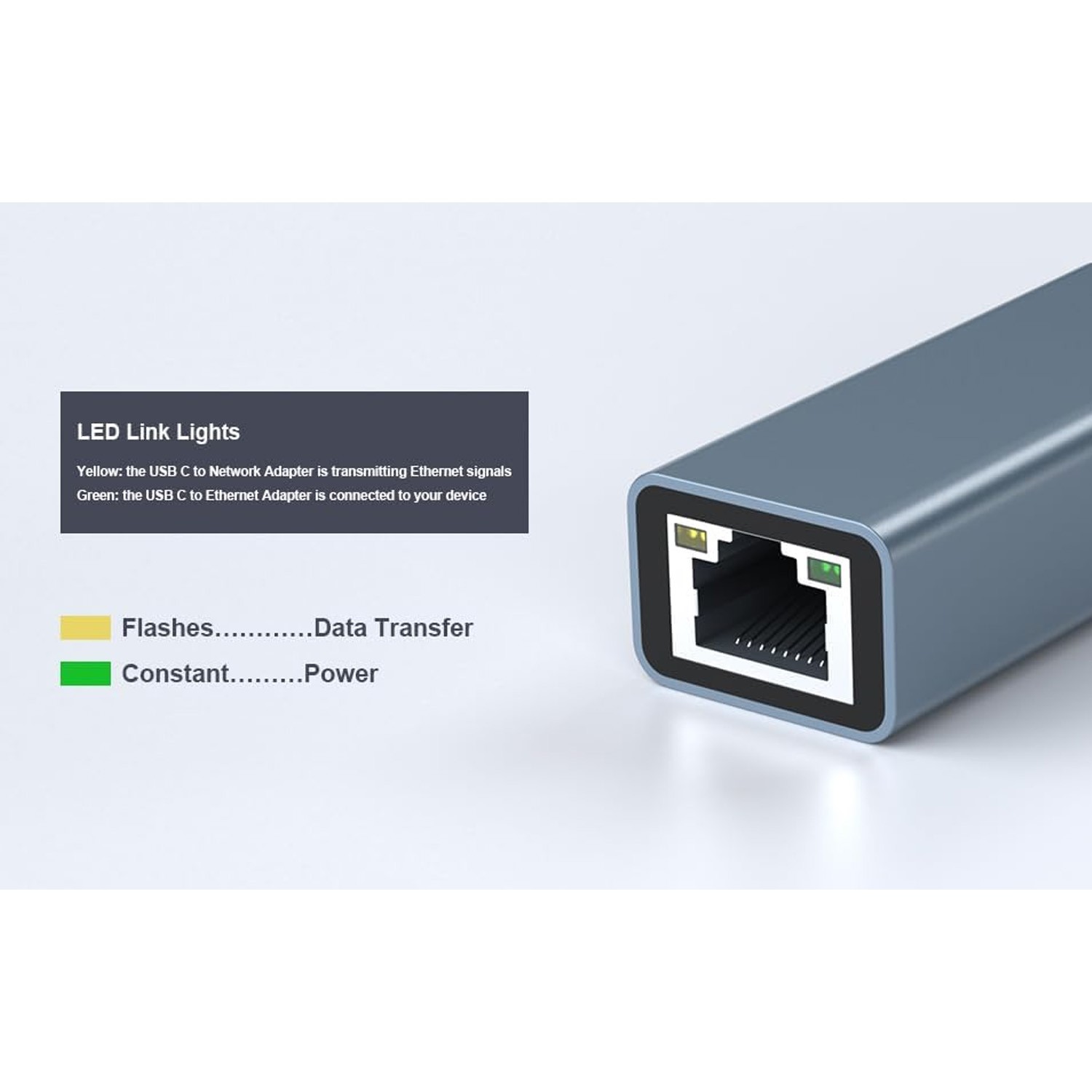 USB-C 3.1 Gigabit Ethernet LAN RJ45 1000Mbps Network Adapter for PC Mac Android