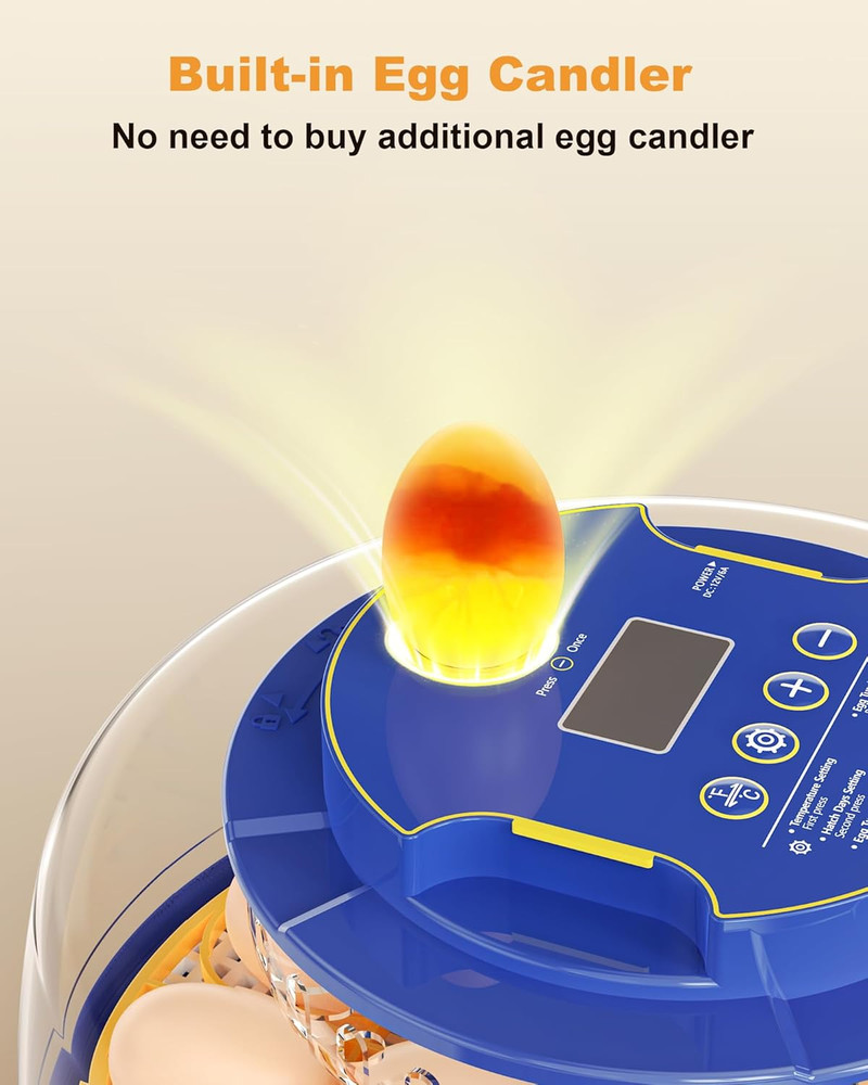 18 Chicken Egg Incubators for Hatching Eggs: Egg Incubator with Automatic Egg Tu