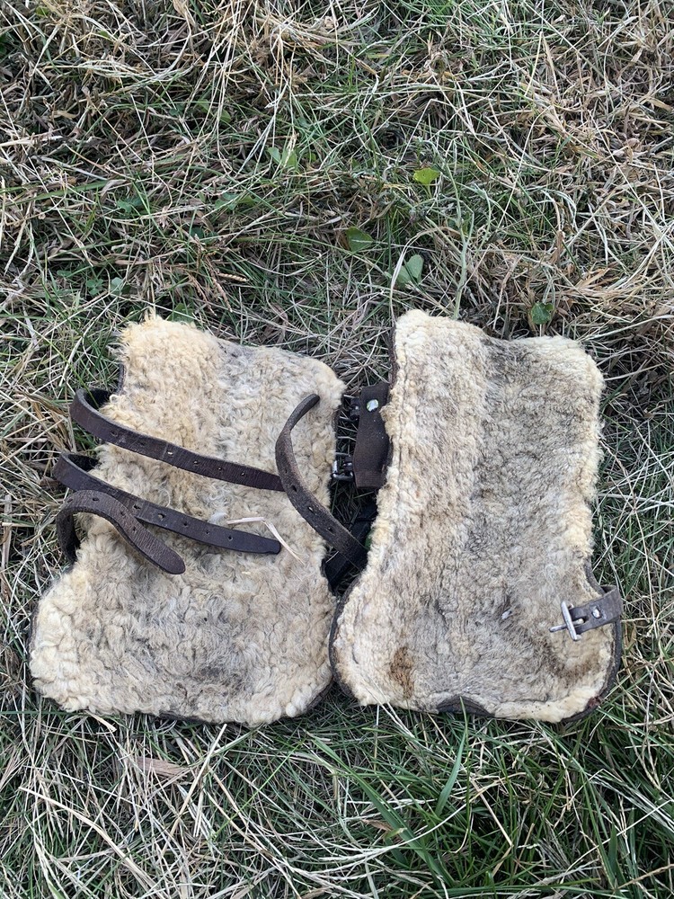 Bevel Leather Open Front Jumping Boots *old. well used*