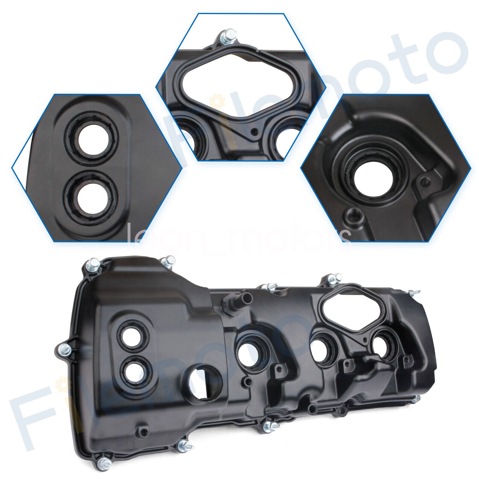 2* Aluminum Engine Valve Cover for Ford 13-16 F-150 15-23 TRANSIT-150 3.5L Turbo