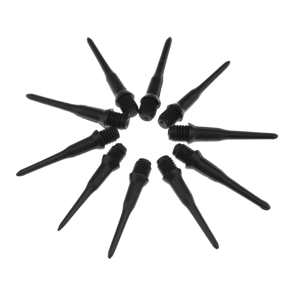 Soft Tip Replacememt Nylon Point Soft Tip Darts Tools Game Playing Black 100 Pcs