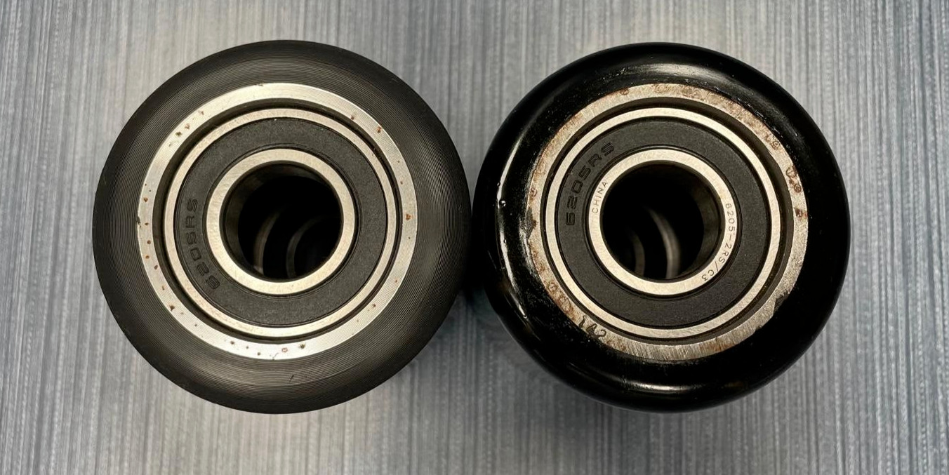 Lot of 2 x Millennium Pallet Truck Lift Stacker Load Wheels 83x111x25mm