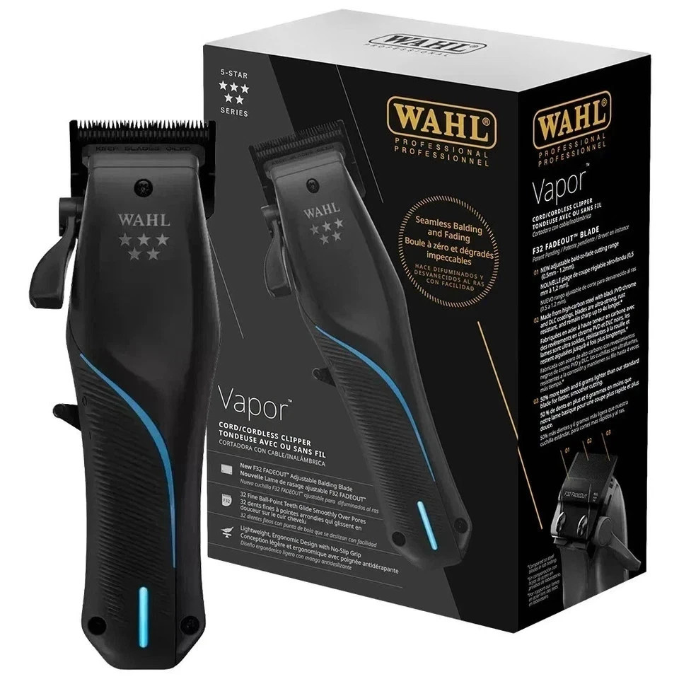 5-Star Series Wahl Professional Vapor Cord / Cordless Clipper New-Free Shipping