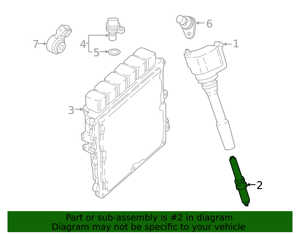 Genuine BMW Spark Plug 12120057704