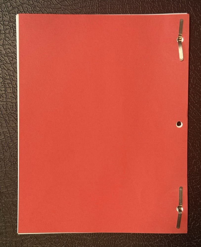 Original “Simpsorama” Episode Production Script No. SABF16 Table Draft 2013
