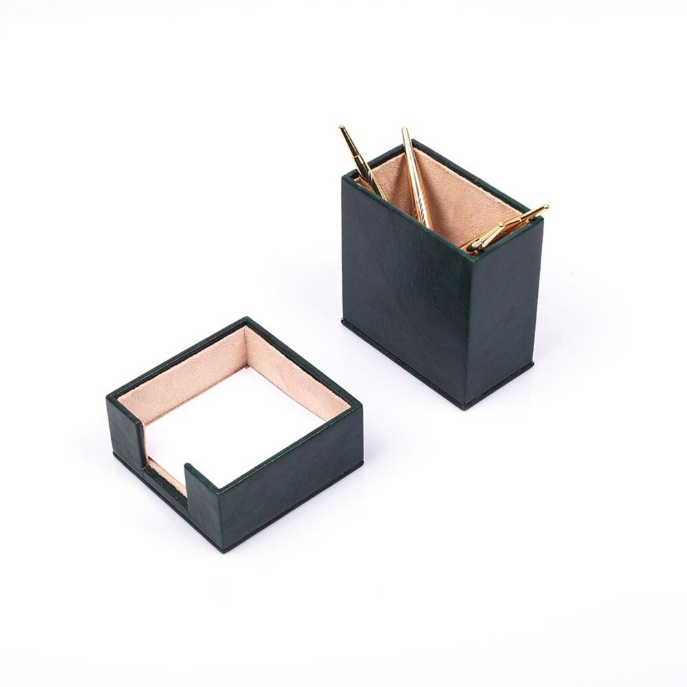 Leather Desk Set With 3 Accessories-Desk Organizer -Document Tray- 3PCS