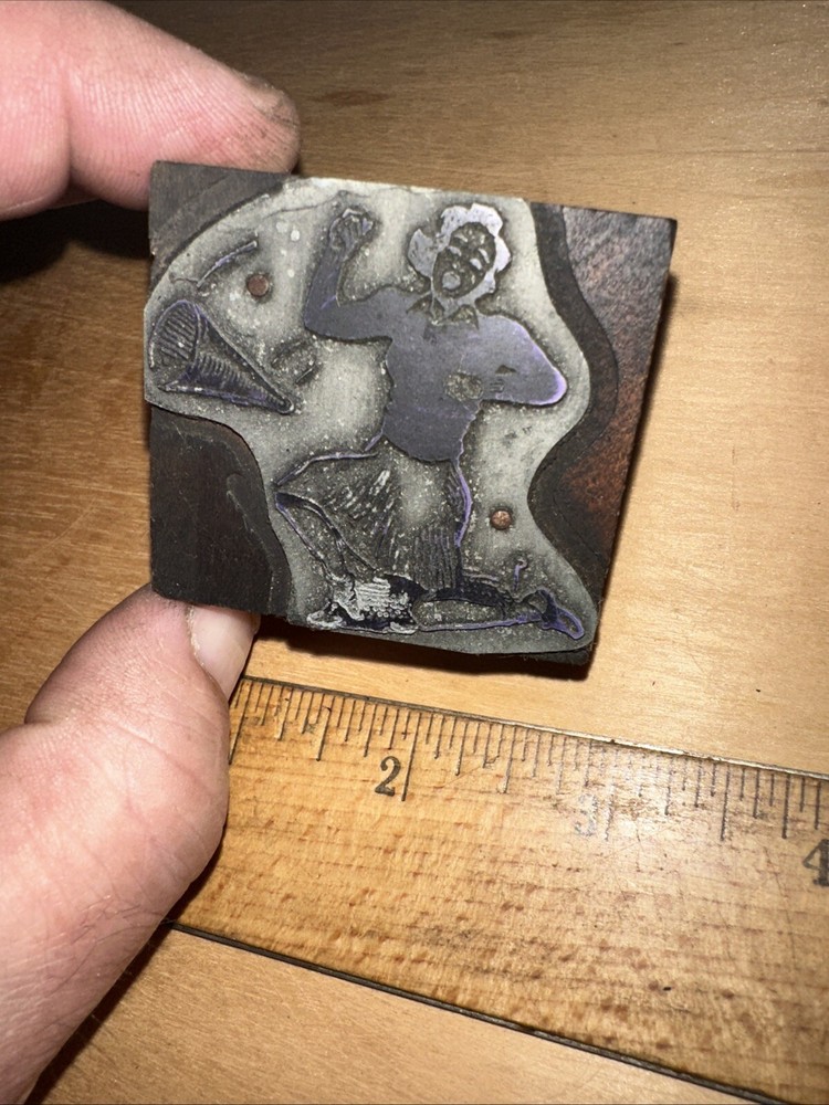 Print Block “ Cheerleader “ Type Cut Block Early Scene!