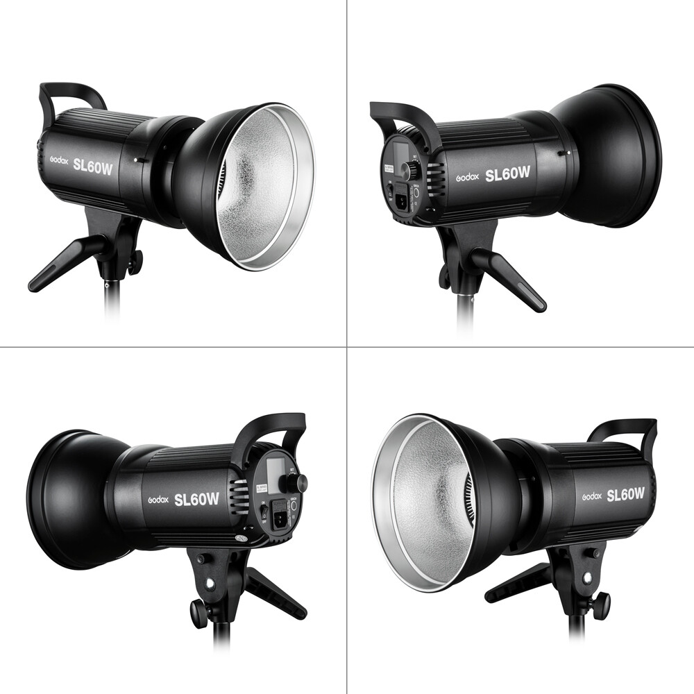 US Godox SL-60W 60W Camera Studio LED Video Continuous Light Remote + Reflector