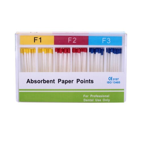 Dental Endo F1 F2 F3 Absorbent Paper Points For Dental Root Endodontics