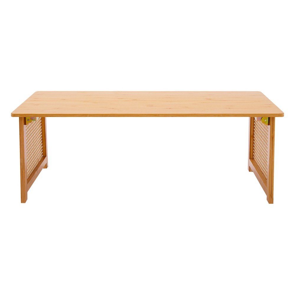 Floor Table Foldable Bamboo Low Table Imitation Rattan Table Tea Ceremony Table