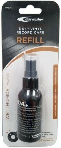 WB  Discwasher RD20472 D4+ Vinyl Record Cleaning Solution Refill .50 ML