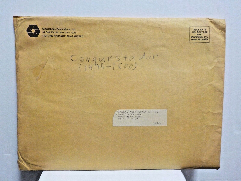 C0625 1976 Simulation Publications "Conquistador (Subscription Ed.)" (Incomp.)