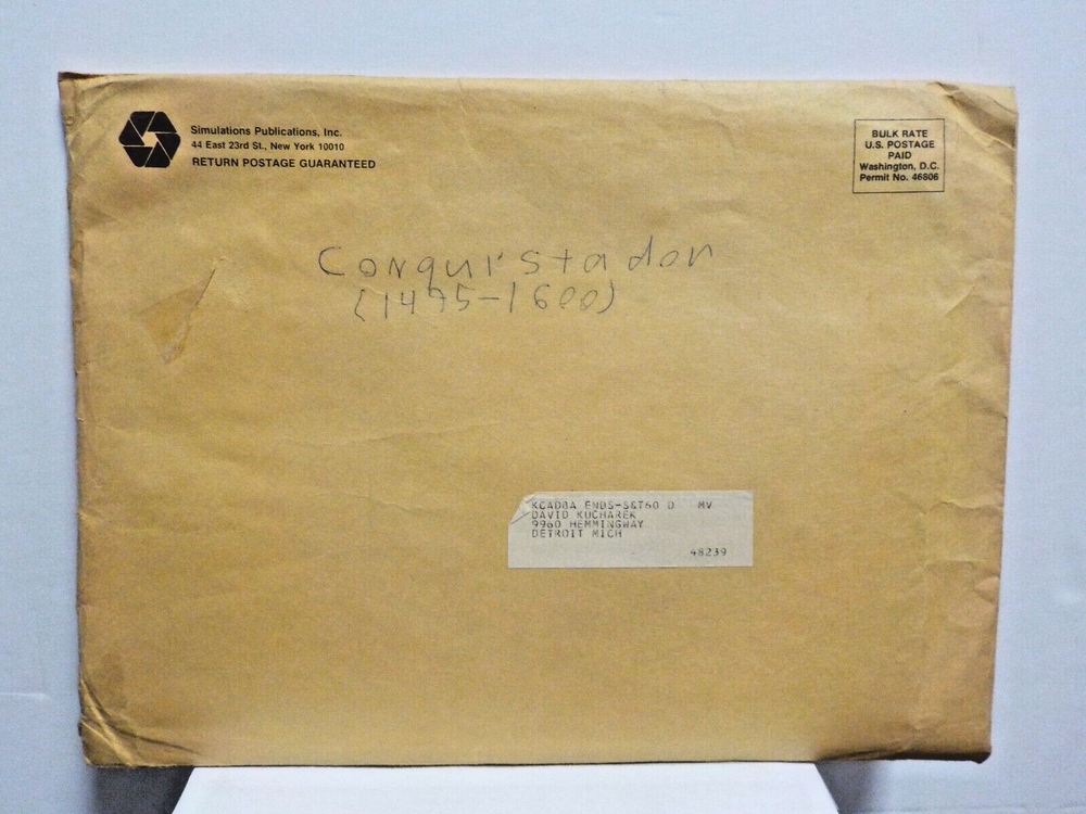 C0625 1976 Simulation Publications "Conquistador (Subscription Ed.)" (Incomp.)