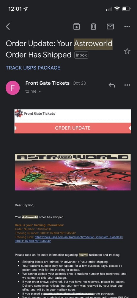 Travis Scott’s AstroWorld Fest Tickets 🤮🌵