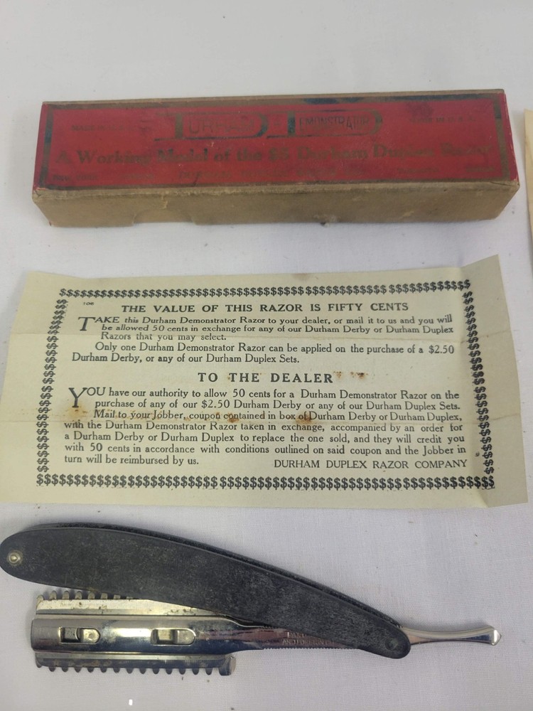 VTG DURHAM-DERBY DUPLEX RAZOR IN BOX