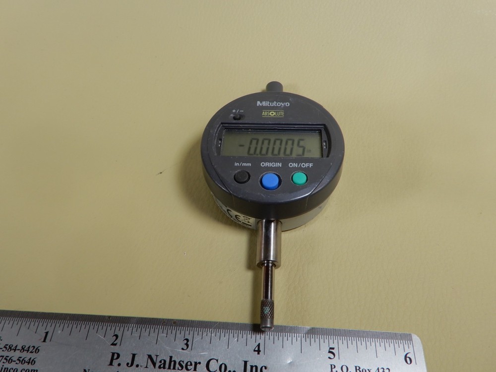 Mitutoyo Digimatic Dial Indicator in Fair Condition S1012EXB Missing LCD Cover