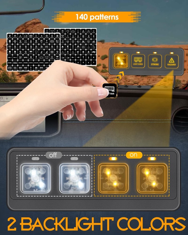 Wireless Switch Panel, Nirider 4 Gang Panel 4 4 gang - wireless