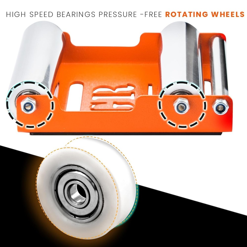 Paddock Stand Wheel Roller for Motorcycle Chain Cleaning & Lubrication (Medium)