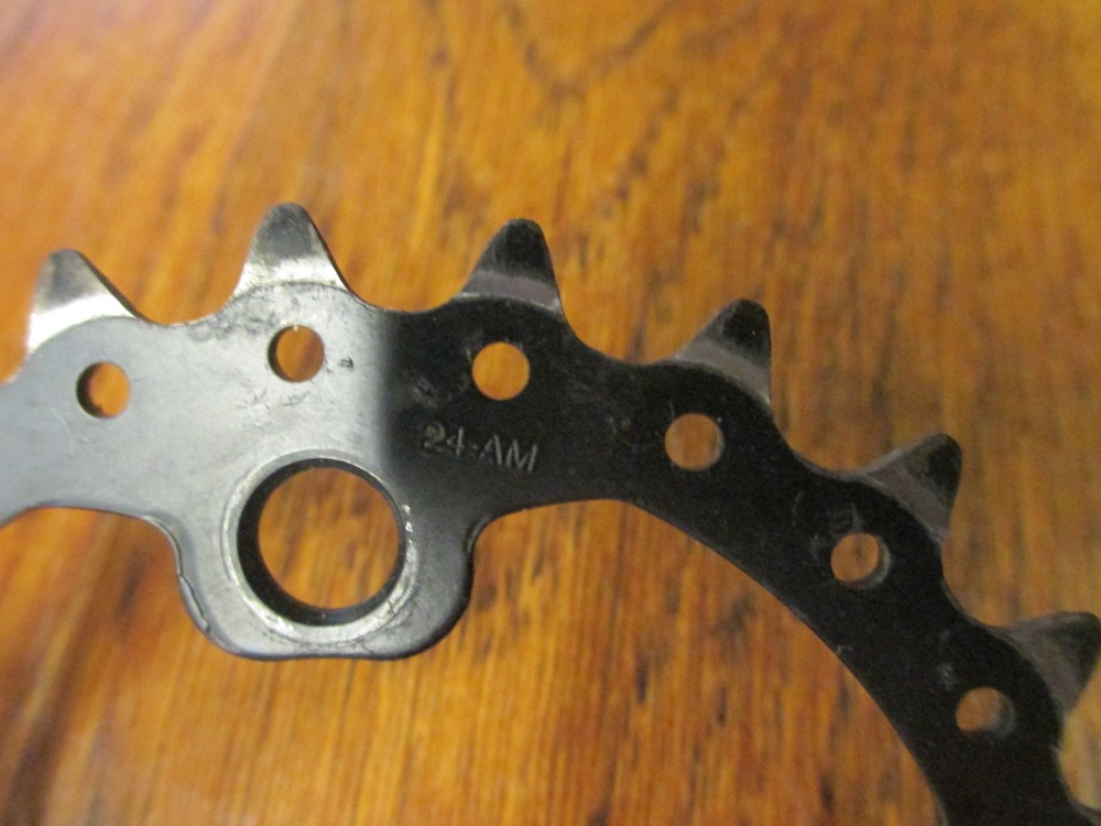 SHIMANO 4 BOLT 64 BCD 24T CHAIN RING BLACK