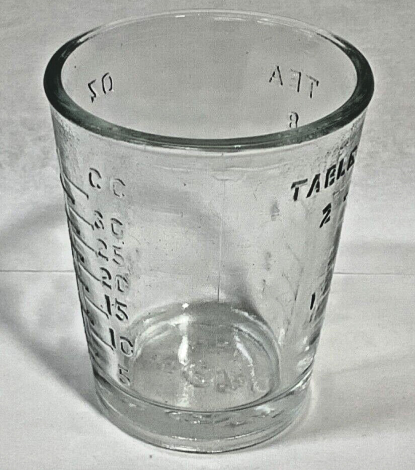 VTG Shot Glass /Medicine measurement cup Made in USA New Old Stock (Sold by ea.)