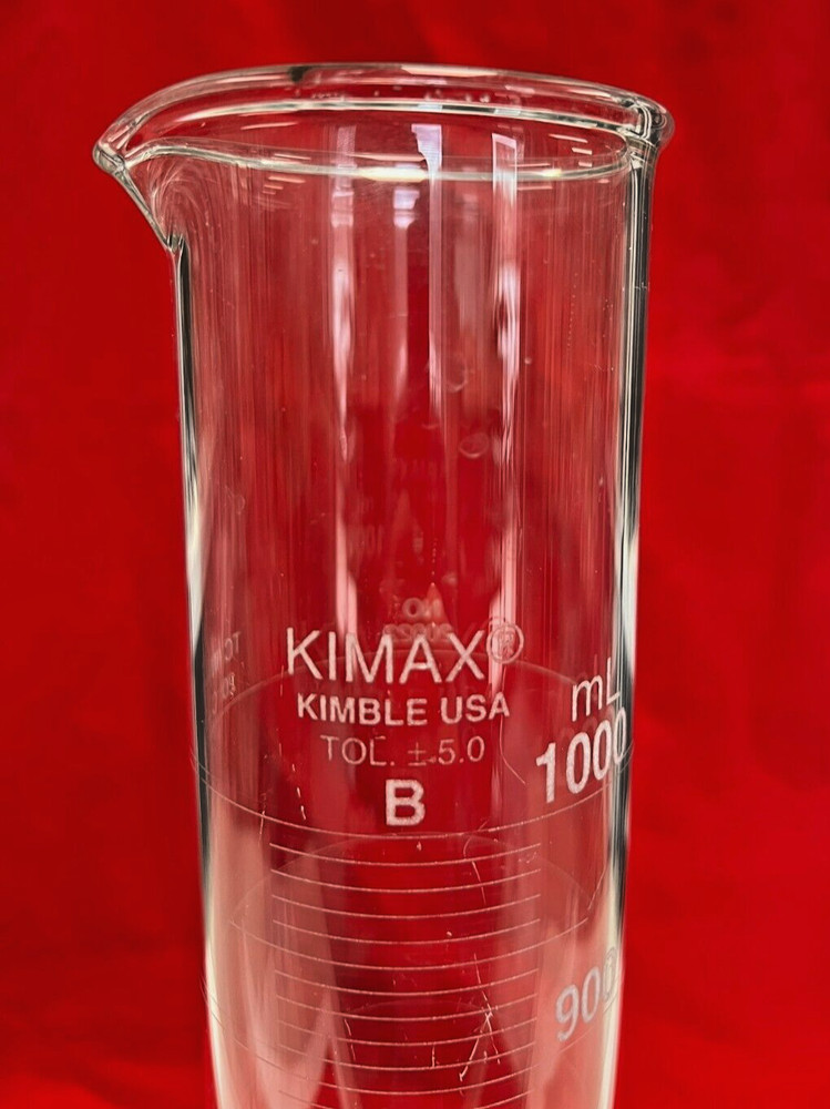 KIMAX KIMBALL 20002 - 1000 mL Graduated Cylider Class B