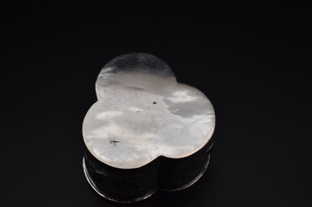 Antique 19th Century Solid Silver Burmese Snuff Box