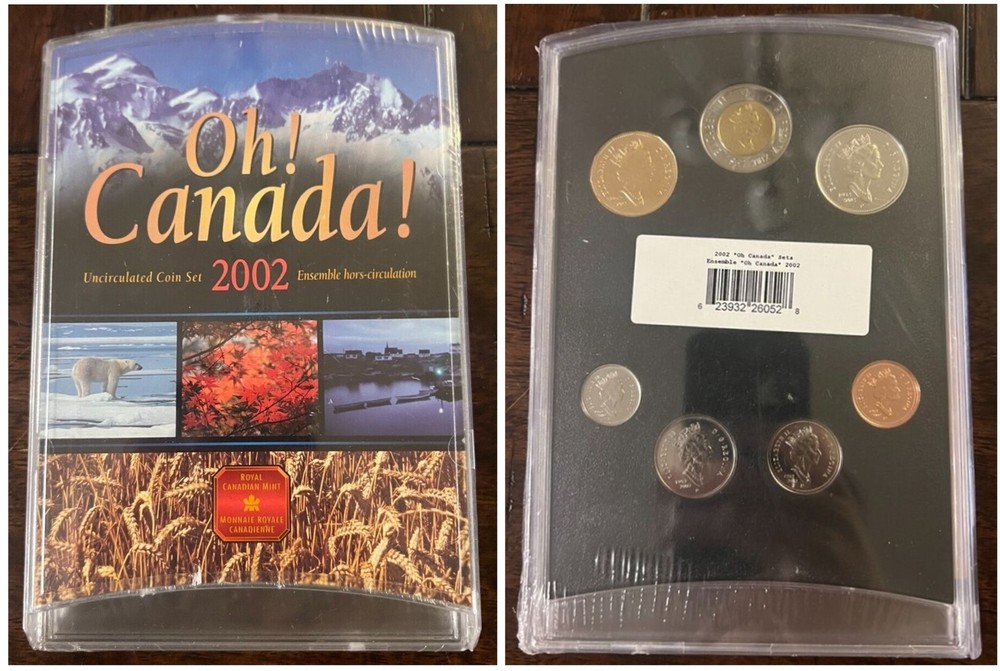 2002 Canada Uncirculated Coin Set Oh! Canada! SEALED Package