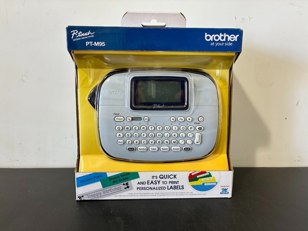 Genuine Brother P-touch PT-M95 Handy Label Maker (Includes M Series Label Tape)