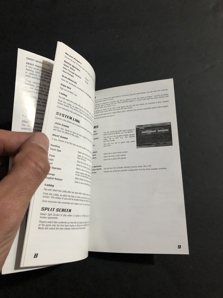 flatout xbox Manual Only