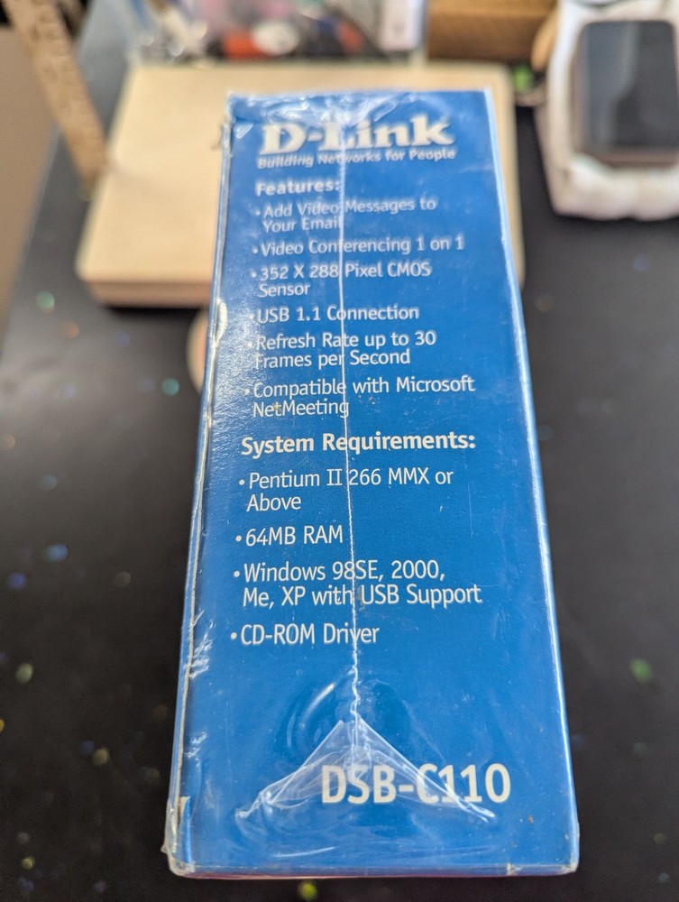 D-Link USB PC Camera DSB-C110 VisualStream Digital Multimedia 352x288 Resolution