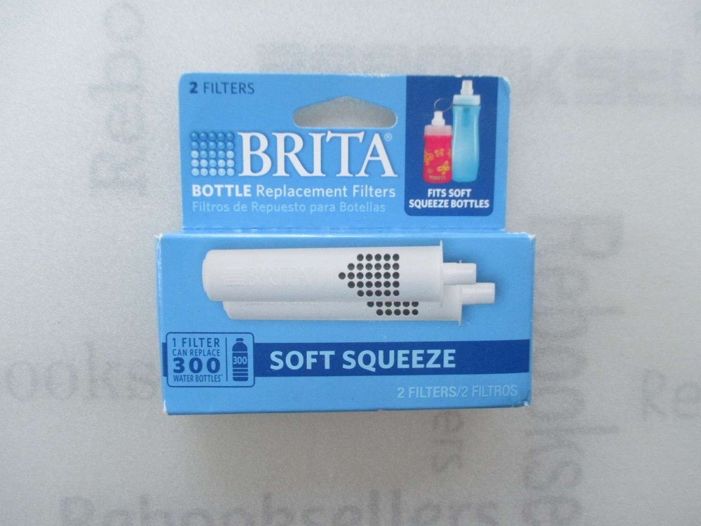 Brita Soft Squeeze Water Filter Bottle Replacement Filters, 2 Count