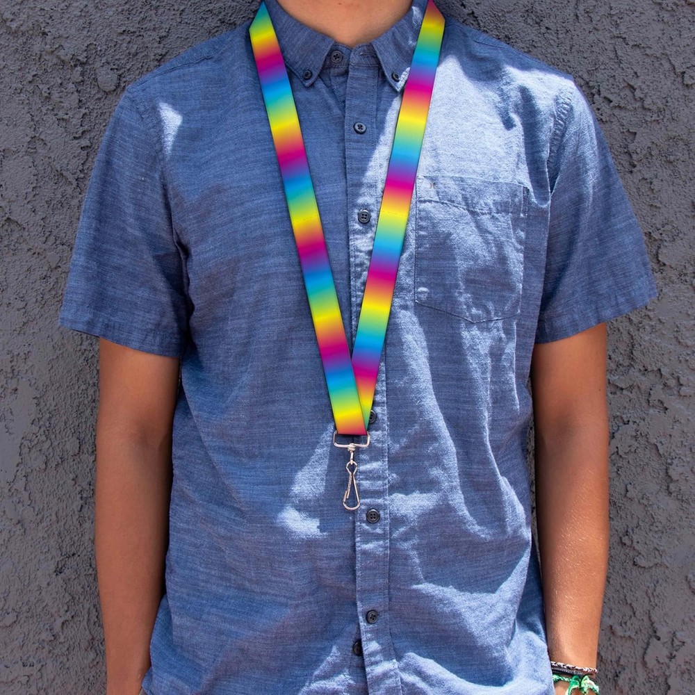 Buckle-Down Lanyard - Rainbows