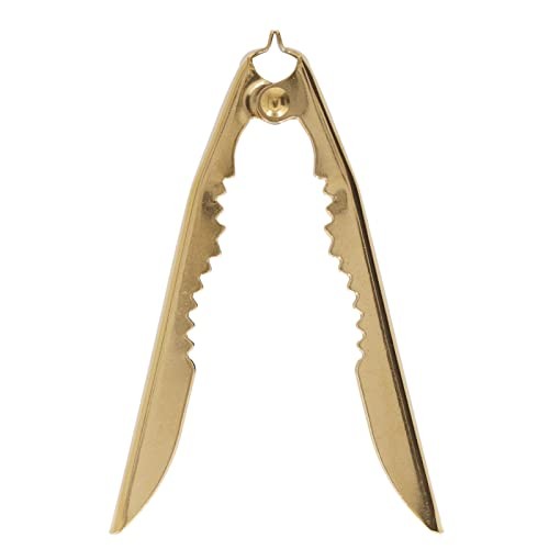 NutCracker, Stainless Steel Gold Nut Cracker Tool Crab Cracker Portable Sturdy