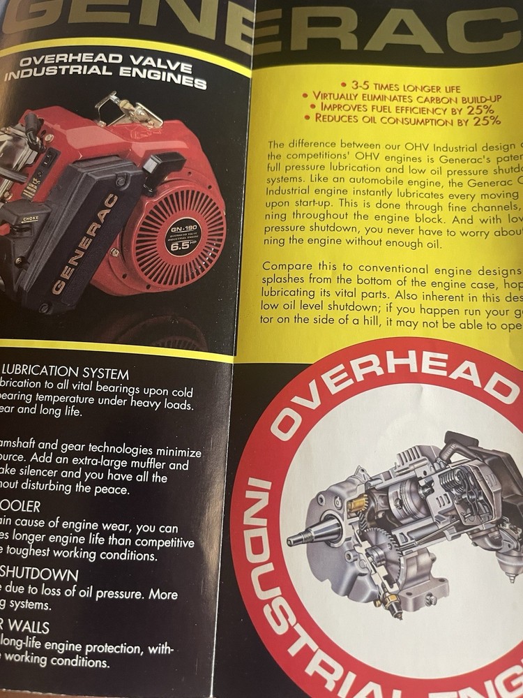 Generac Engine Powered Tools Foldout Brochure